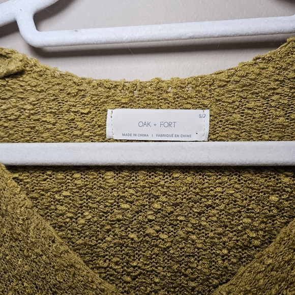 Oak + Fort Retro Green Knit Sweater - Picture 3 of 7